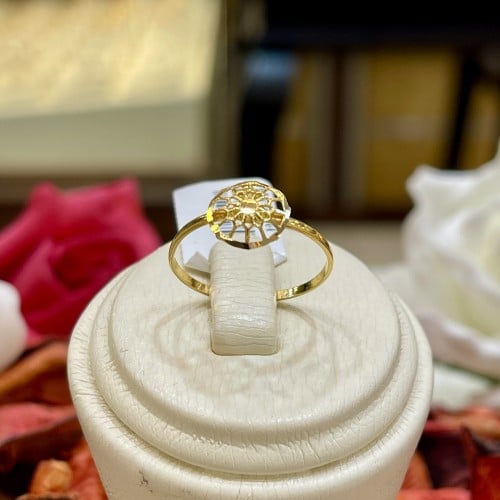 خاتم ذهب شعبي ناعم (RN.049)