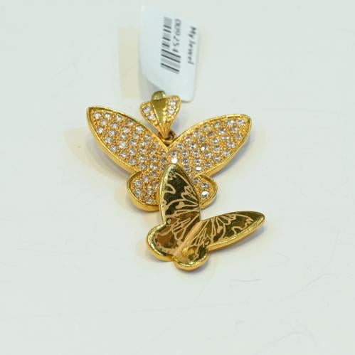 تعليقة ذهب فراشتين