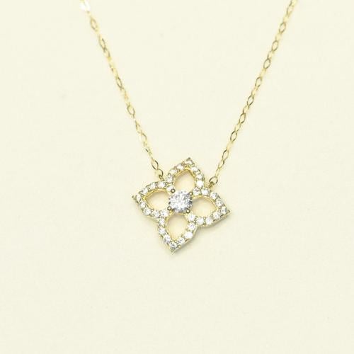 عقد ذهب نجمه زركون