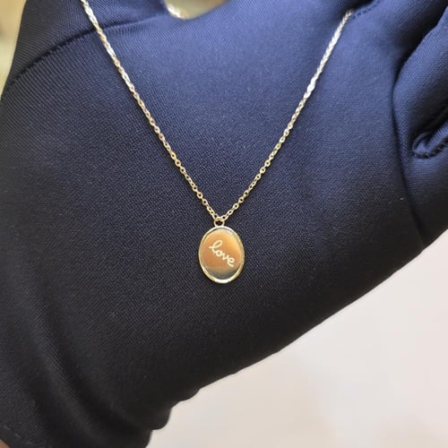 عقد ذهب كلمة لوف ليزر (NL.130)