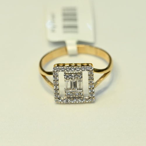 خاتم ذهب باقيت زركون تصميم 3