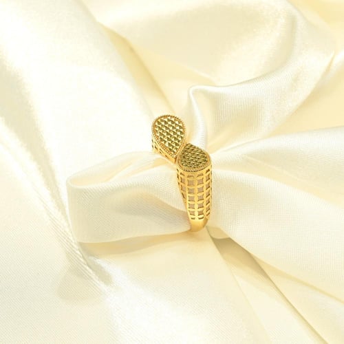 خاتم ذهب دبل تيير