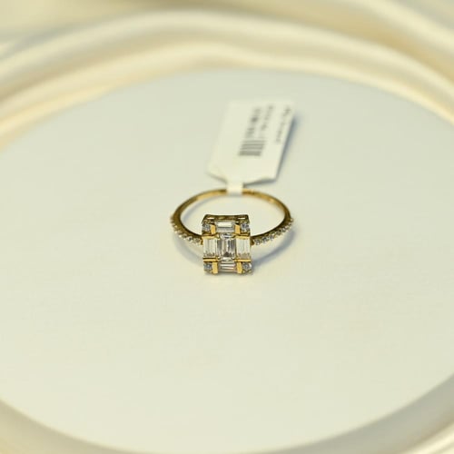 خاتم ذهب باقيت زركون تصميم 1