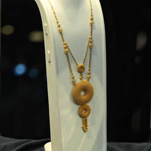 سبحة ذهب منثورة مدور