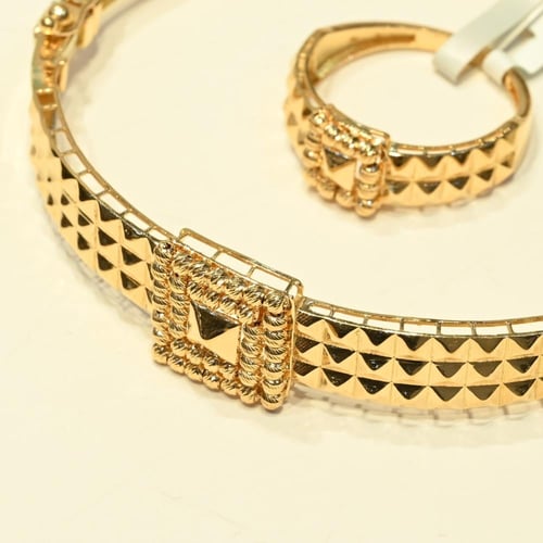 اسوارة وخاتم ذهب لازوردي مربعات