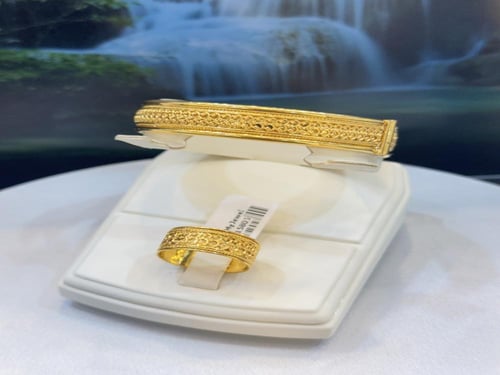 سوارة وخاتم ذهب شعبي بحريني (BR.62)