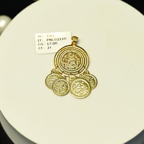 تعليقة ذهب طبعه جنيه