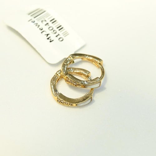 حلق ذهب اطفال فصوص