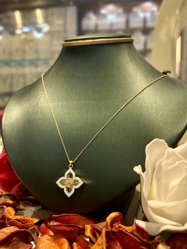 عقد ذهب روبرتو ازرق (NL.079)