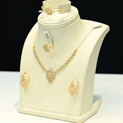 طقم ذهب اصفر لازوردي بيتلز