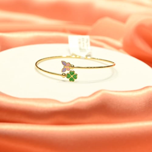 اسوارة ذهب اطفال فراشة