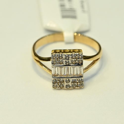 خاتم ذهب باقيت زركون تصميم 2