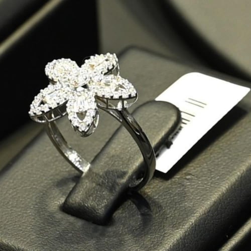 طقم شبكه ذهب ابيض لازوردي ورد