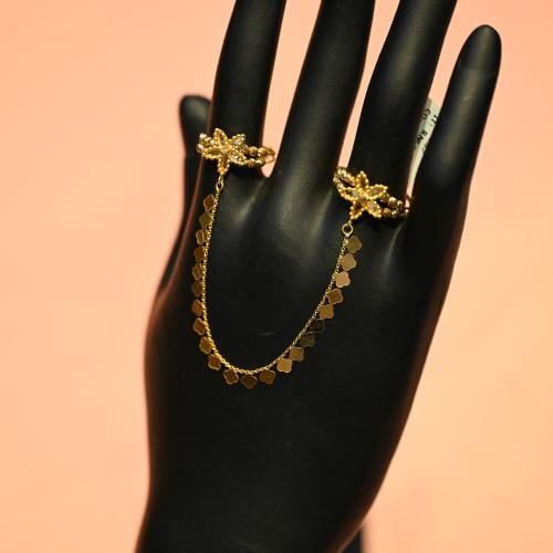 خاتم ذهب أوتار نجمه