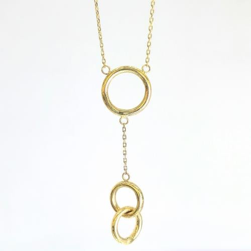 عقد ذهب حلقات (NL.010)