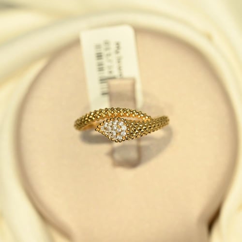 خاتم ذهب ببلز دمعه