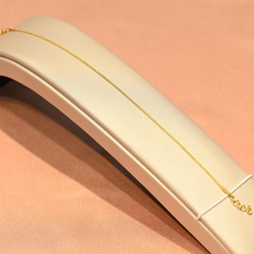 اسوارة ذهب سادة ناعمة