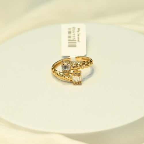 خاتم ذهب رابس مزدوج