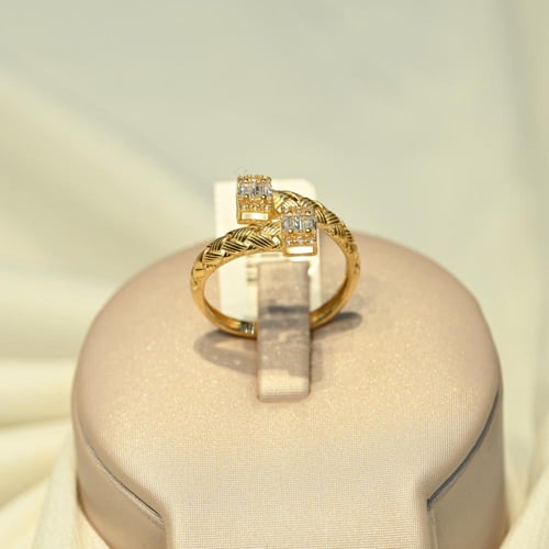 خاتم ذهب رابس مزدوج