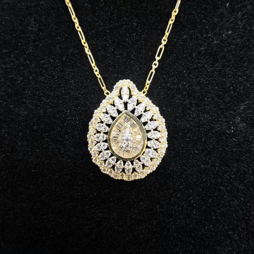 عقد ذهب دمعه عيار 18 (NL.006)