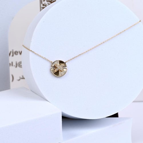 عقد ذهب شومية إكس (NL.144)