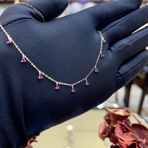 شوكر ذهب روبي (NL.095)