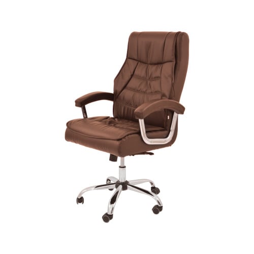 كرسي دوار جلد بني من كاما DTBXH-9250