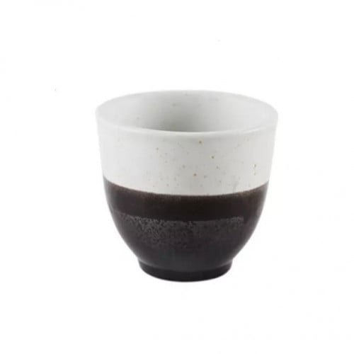 Off white coffee mug with black line