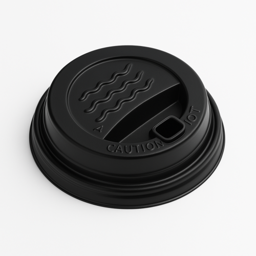 Black 12-ounce cup cover (1000) pieces
