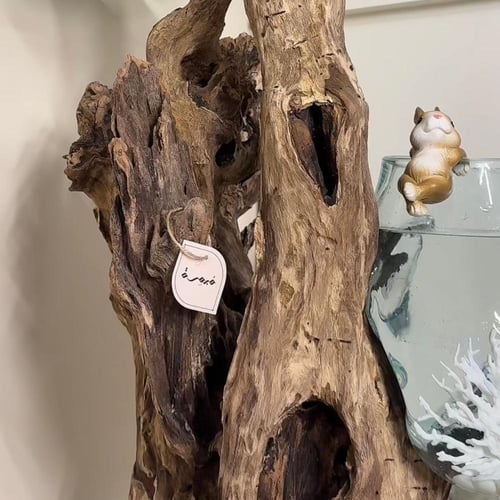 خشب طبيعي مع زجاج مُنصهر