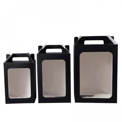 اكياس ورقية بنافذة و مسكة