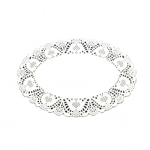 ورق دانتيل بيضاوي