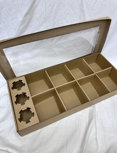 علب مقسم شاورما + برقر حامل صوص