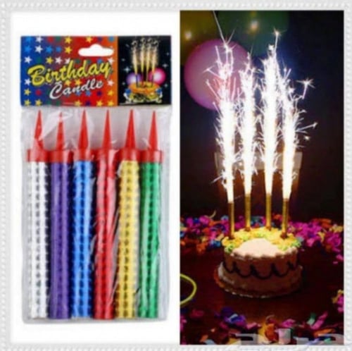 شموع كيك شرار 20 سم