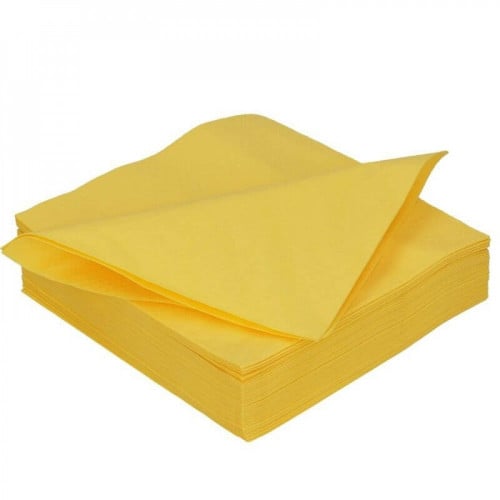 منديل اصفر مربع 25*25