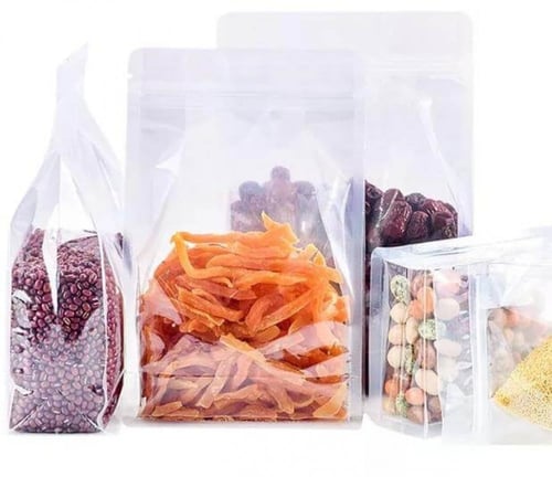 اكياس شفاشة للقهوة والمكسرات محكمة الاغلاق