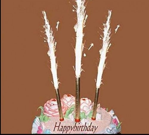 شموع كيك شرار 10 سم