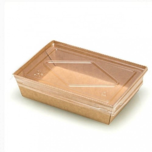 علب ورقيه بغطاء شفاف