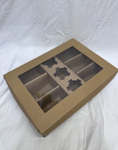 علب مقسم شاورما + برقر حامل صوص