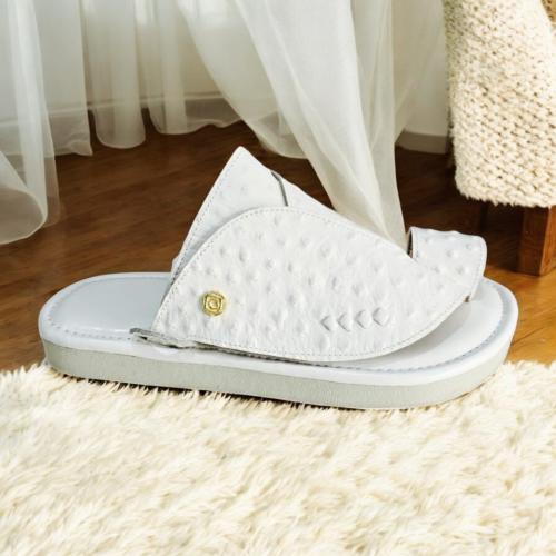 حذاء شرقي -نعام ابيض - ارتفاع وسط