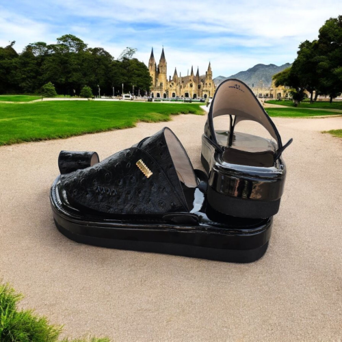 حذاء شرقي -نعام اسود - دبل