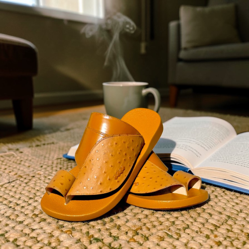 حذاء شرقي طبي جلد طبيعي