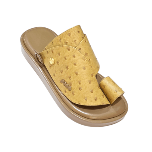 حذاء - نعام بيج مرتفع حذاء شرقي