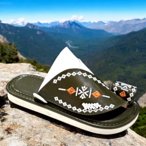 حذاء شرقي مطرز صناعة وطنية