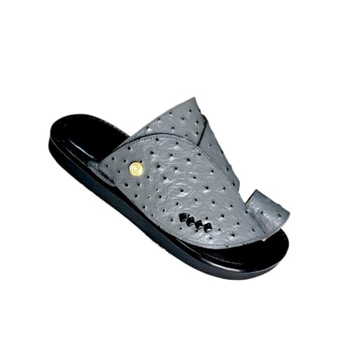 حذاء شرقي -نعام رصاصي- ارتفاع وسط