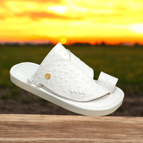 حذاء شرقي -نعام ابيض - ارتفاع وسط