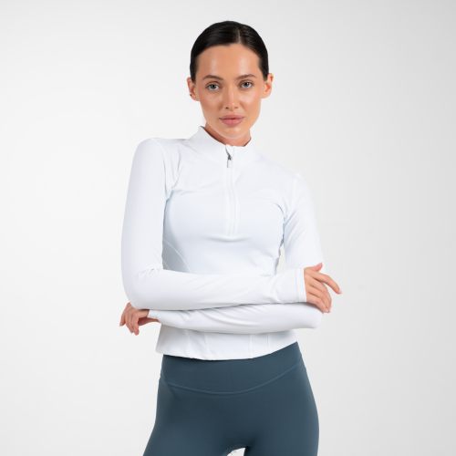 Half Zip Jacket - Frost White