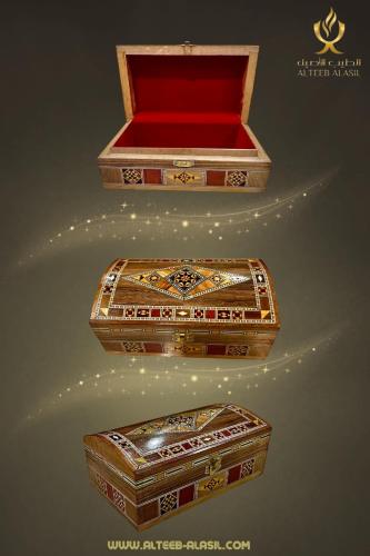 صندوق خشب صناعة سورية مقوس