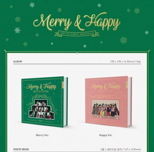 Twice - [Merry & Happy] 1st Album Repackage RANDOM...