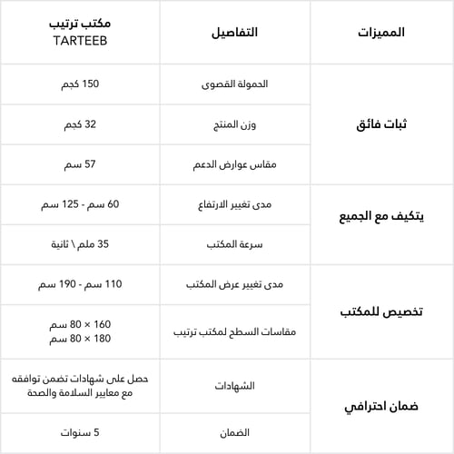 مكتب وقوف بمحركين موديل ترتيب Tarteeb